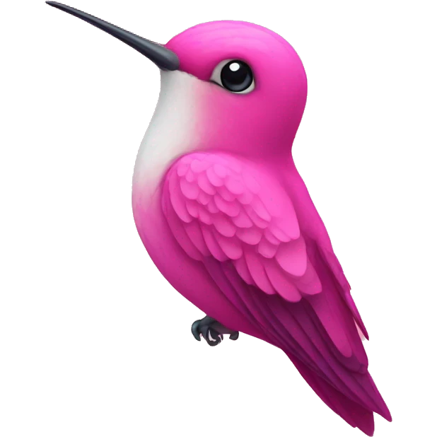 pink hummingbird emoji