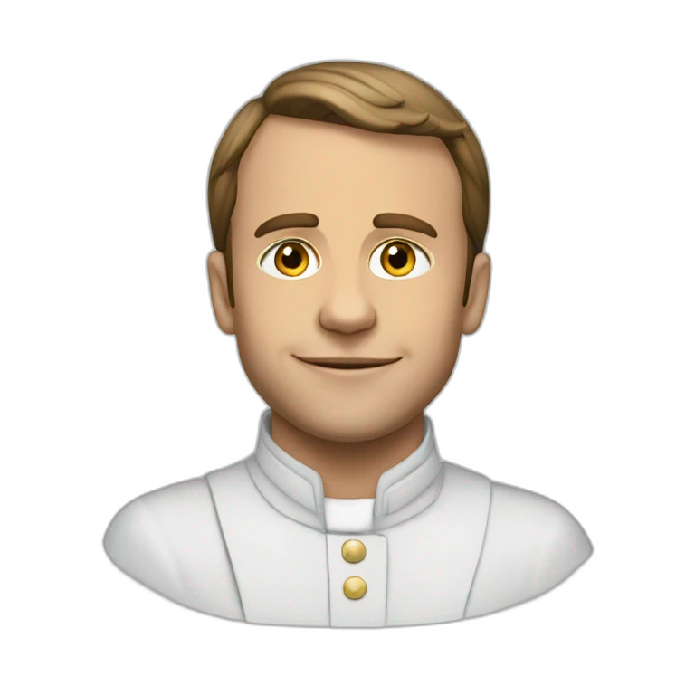 Macron en jeune emoji