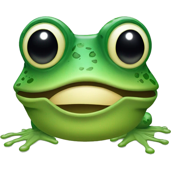 Une grenouille avec un masque de plongée  emoji