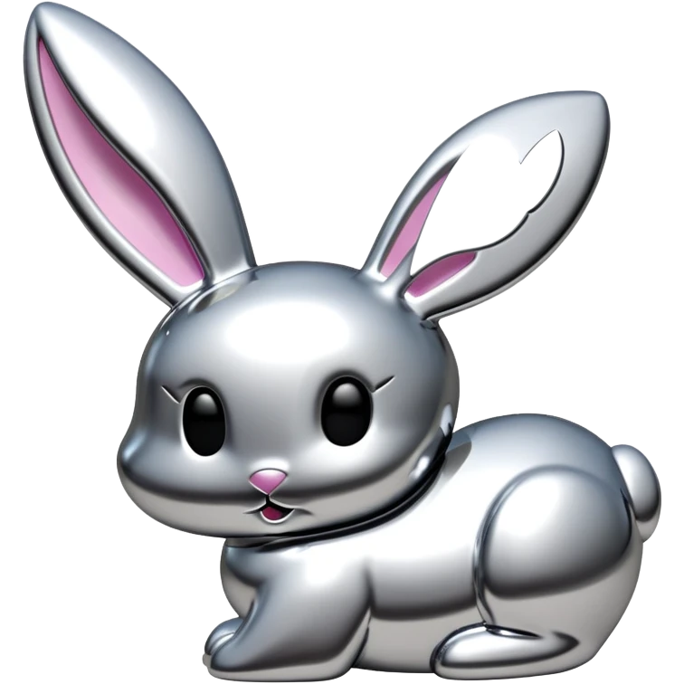 Y2K playboy bunny logo (side view) emoji