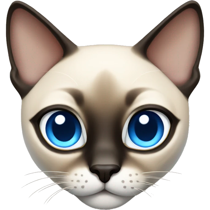 Siamese cat with blue eyes  emoji