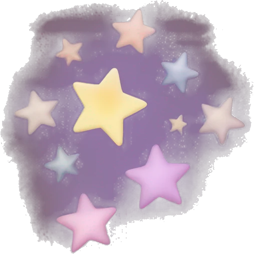 Three small, five-pointed stars grouped together. The stars have a slightly elongated shape, giving them a twinkling effect. They vary in size, with the largest star in the center and two smaller stars on either side.  emoji
