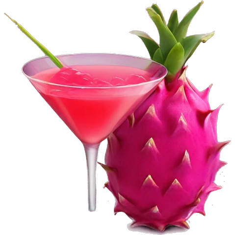 dragonfruit martini  emoji