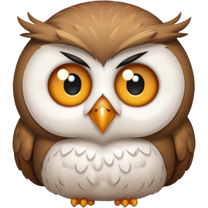 owl emoticon that is crying emoji