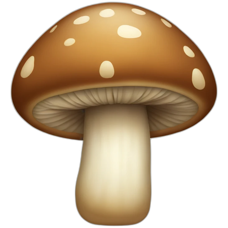 a brown mushroom emoji