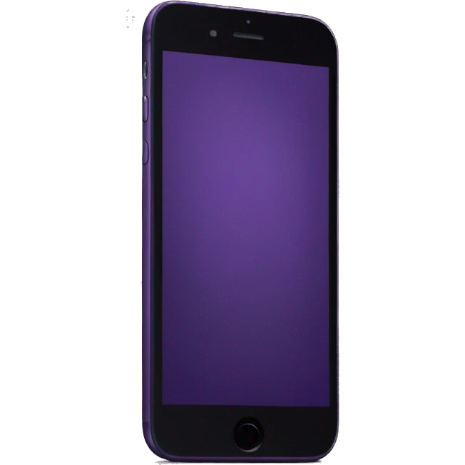 Dark purple iPhone emoji