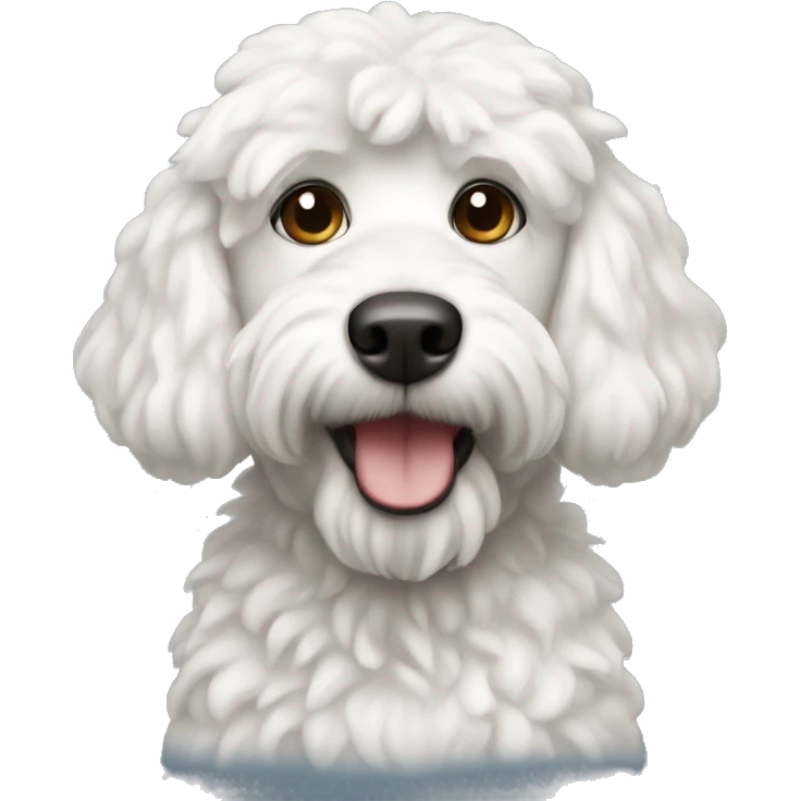 caniche blanc emoji emoji
