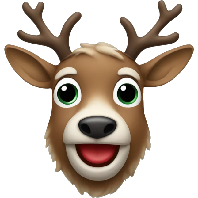 Red Nosed Reindeer emoji