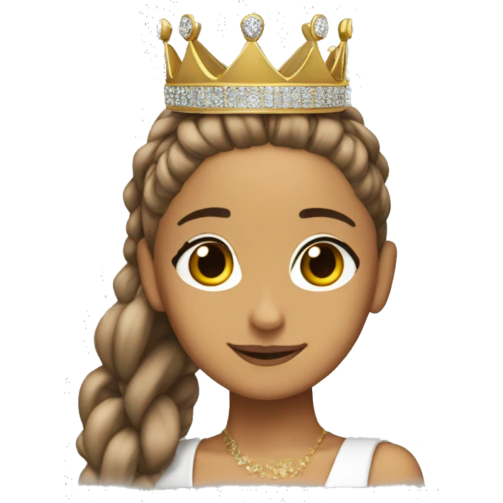 Ariana grande wearing a crown emoji