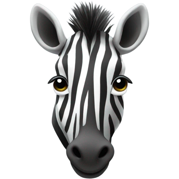 Zebra behind forbidden symbol  emoji