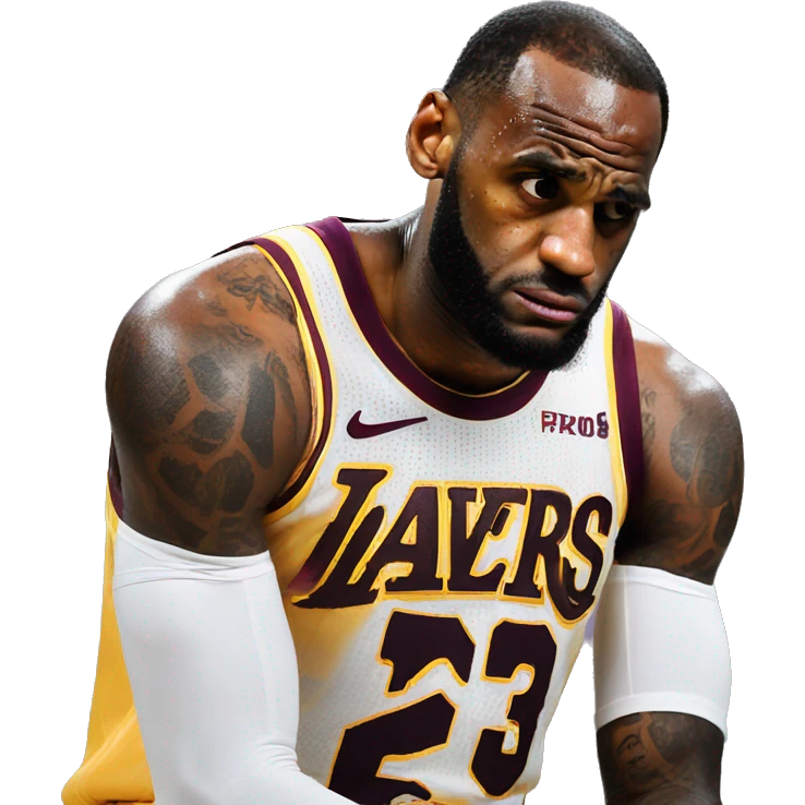 LeBron James sad emoji