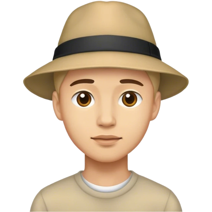 모자쓴 젊은 남자 emoji