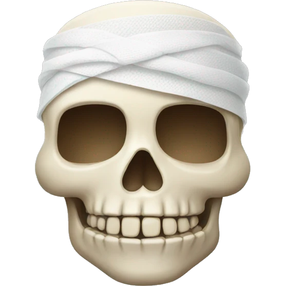 bandaged skull emoji