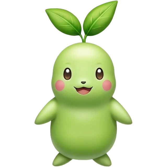 pokemon Chikorita is waiting you to come home emoji
