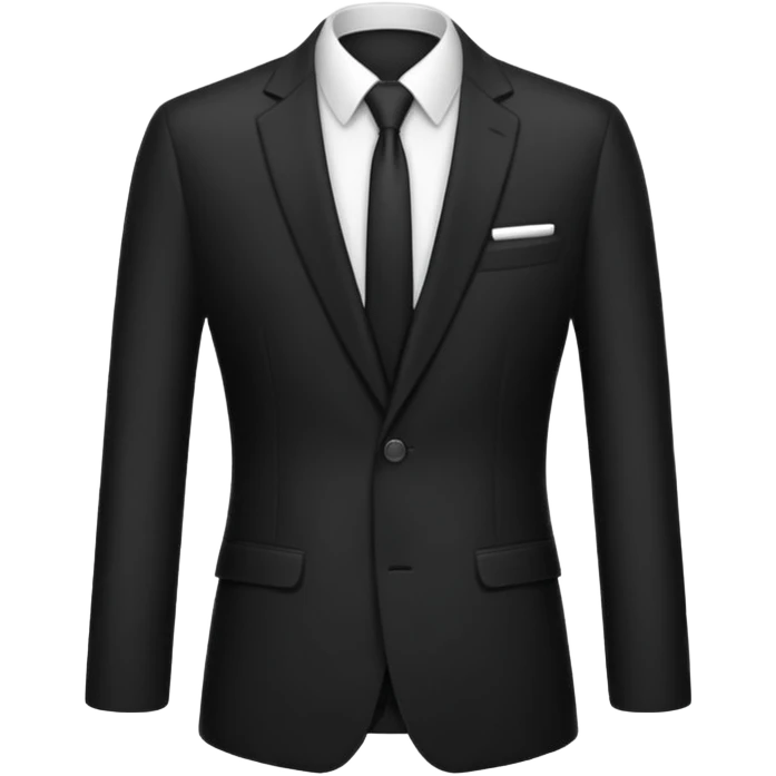 black suit jacket emoji