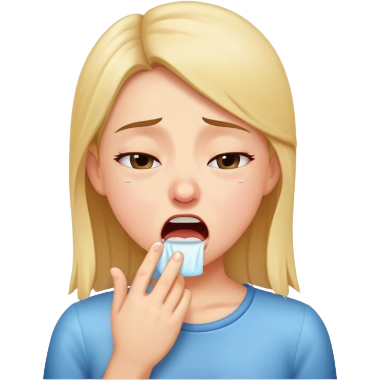 cute girl about to sneeze emoji