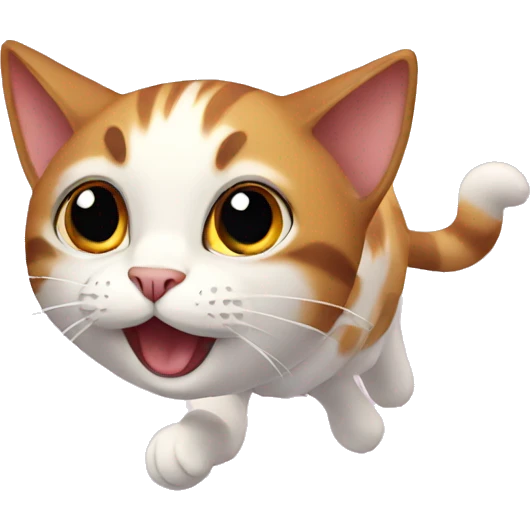 flying cat emoji