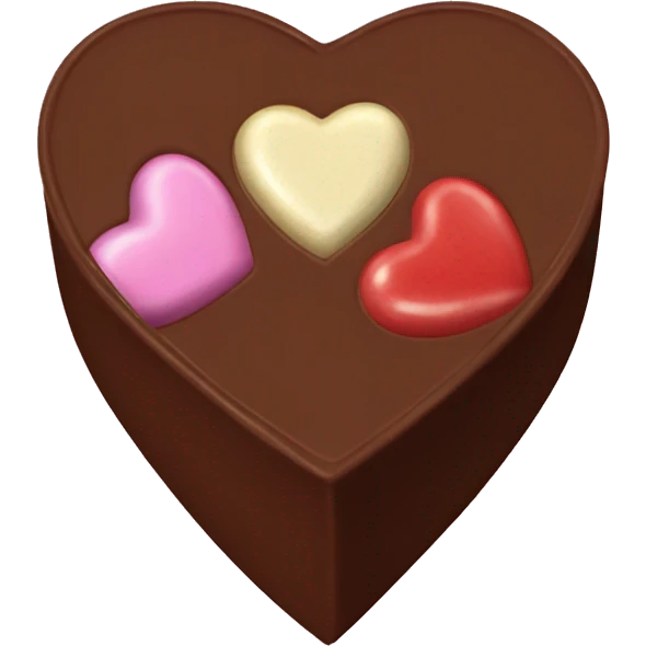 Heart shaped chocolate box emoji