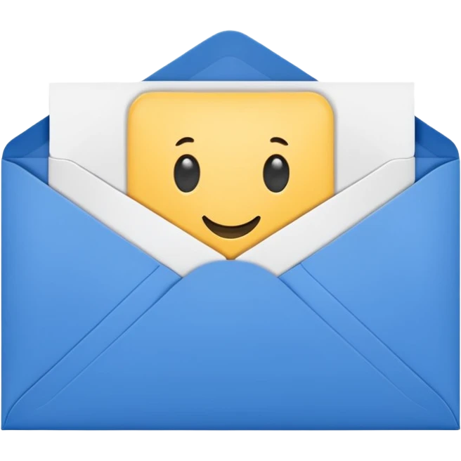 envelope with the word RCH on it to use in a business setting emoji