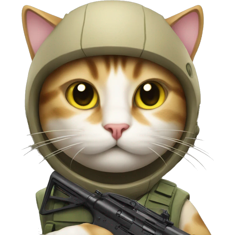 Cat playing cod emoji