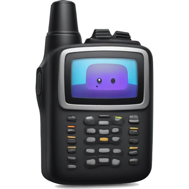 80's Walkie talkie emoji