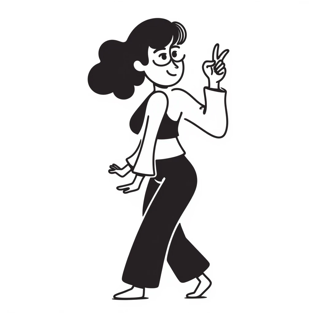 a fit lady in a striking pose emoji