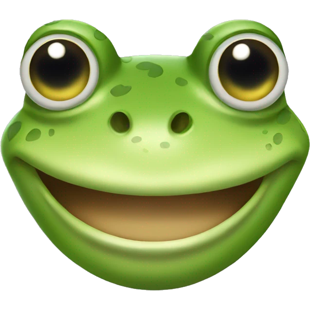 Frog smirking emoji