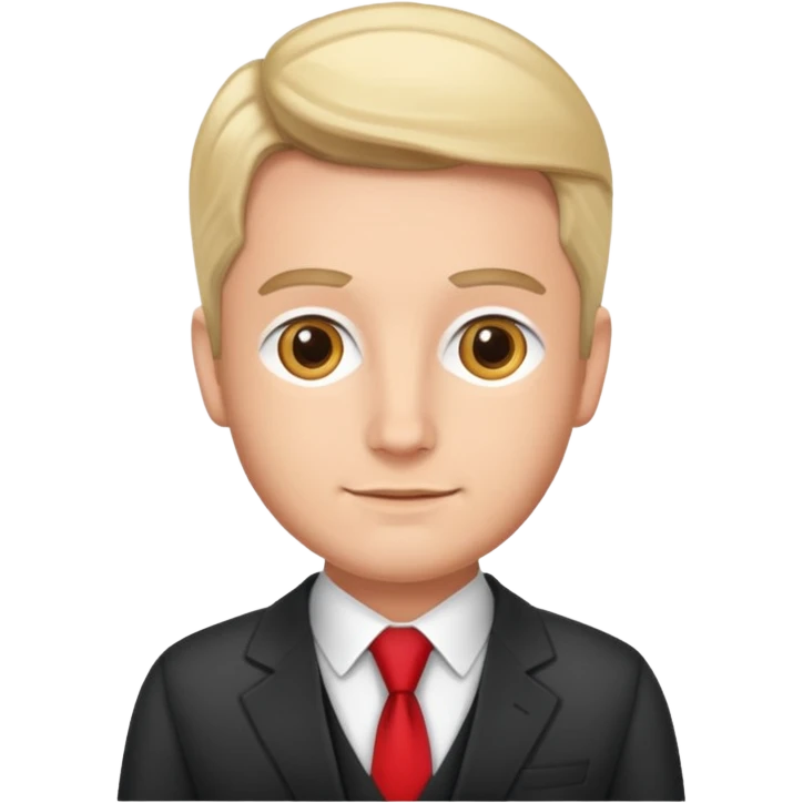 the swiss chris (banker influencer), looking professional emoji