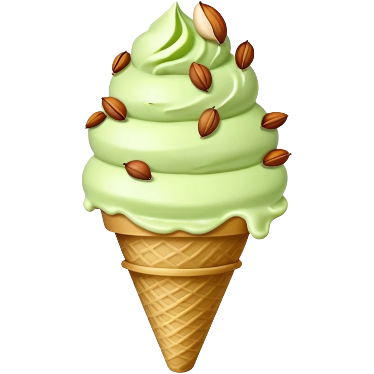 pistachio ice cream  emoji