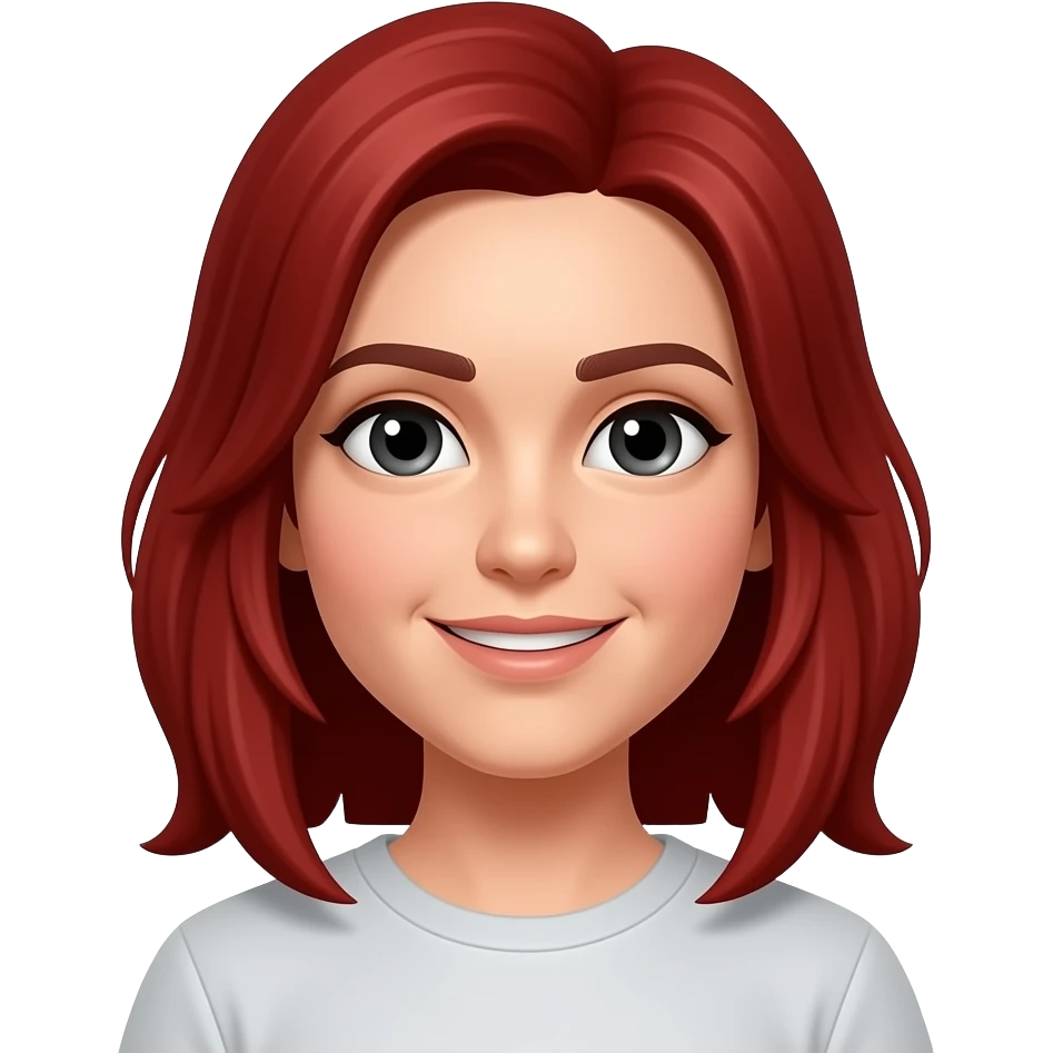 Make the hair red emoji