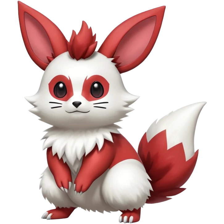 Shiny Furret-Flareon-Minccino-Zangoose-Hybrid (Full body) emoji