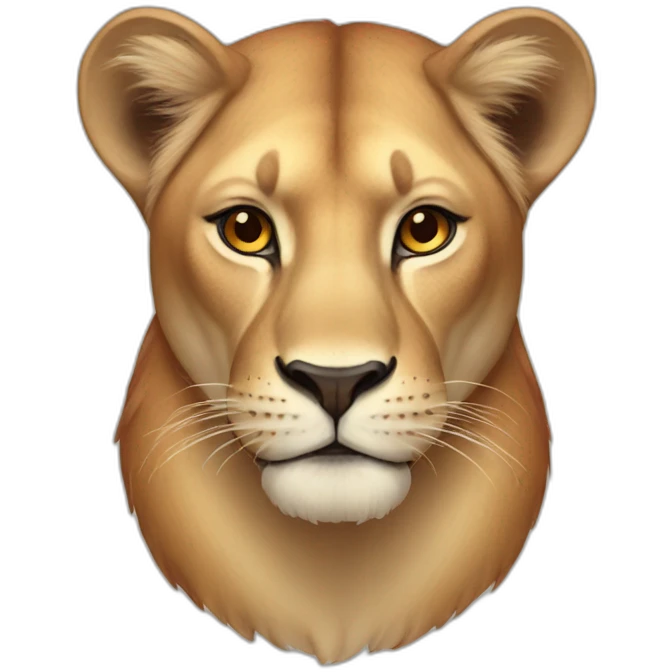 Red lioness emoji
