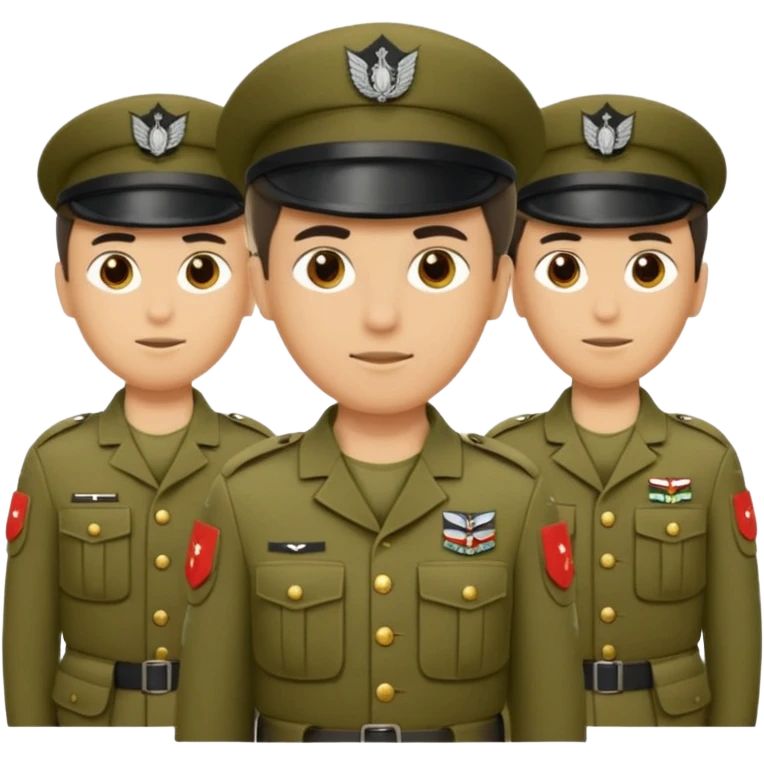 Soldaten in uniform der salotiert und den SAS Buchstaben auf der Mütze und Uniform emoji