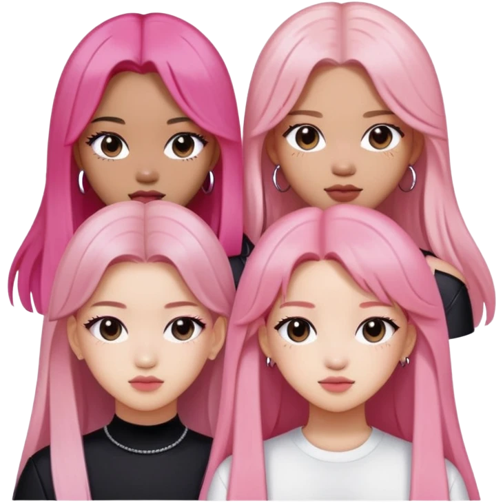 all four members of Blackpink emoji