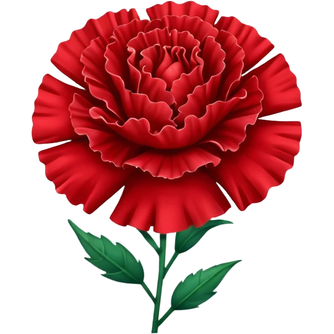 red carnation emoji