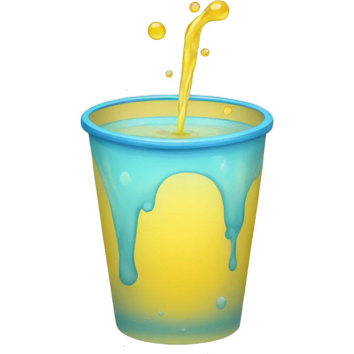 Cup of yellow water emoji