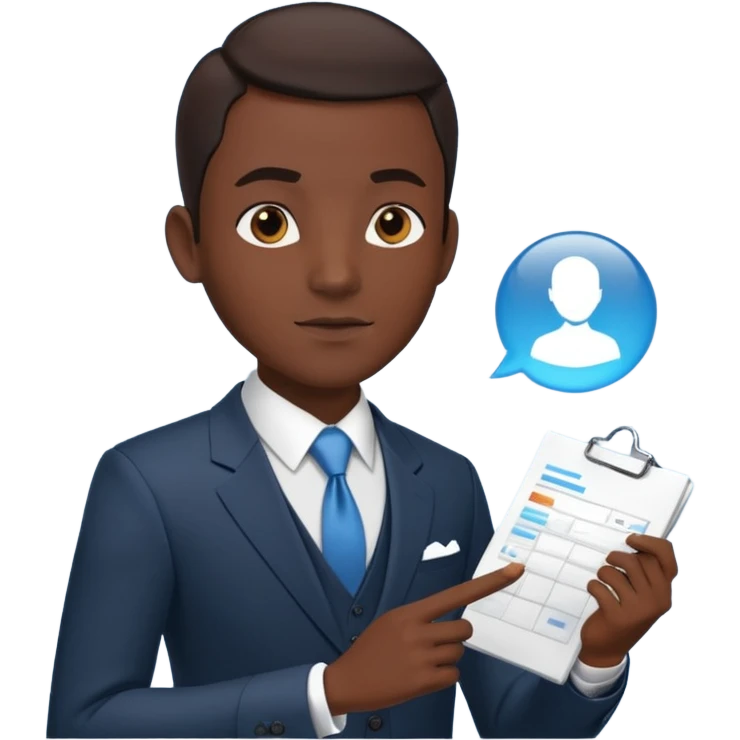 Avatar that make audit and explanations for business emoji