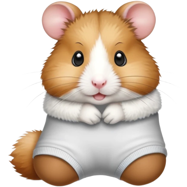 hamster with socks on his legs emoji