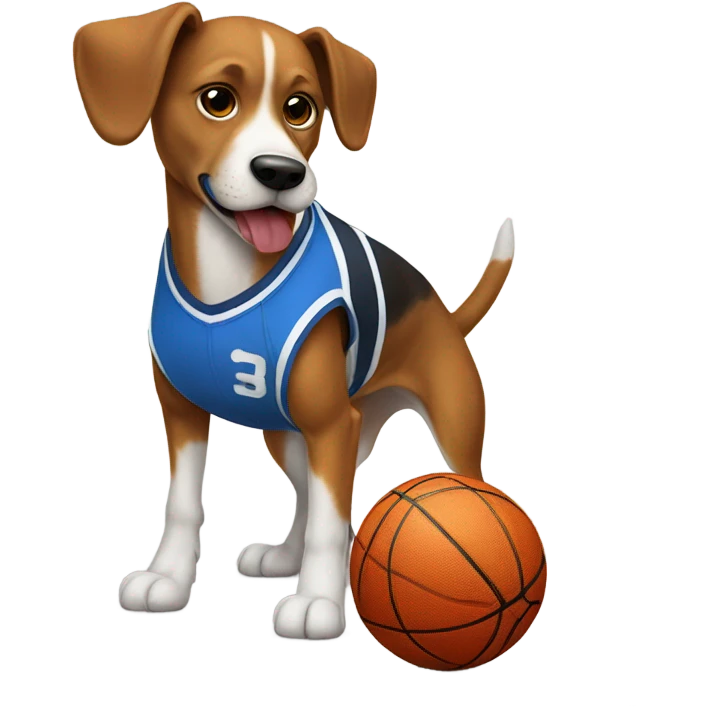 dog dunkin basketball emoji
