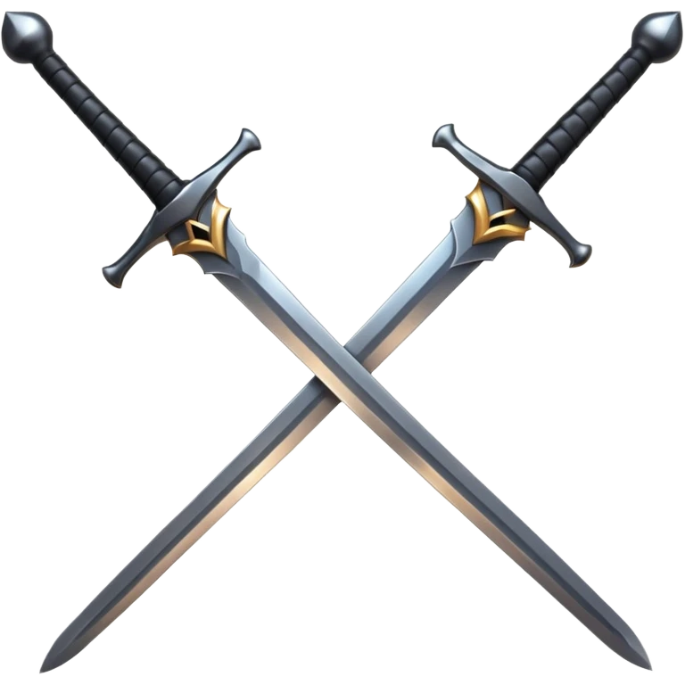 black swords emoji