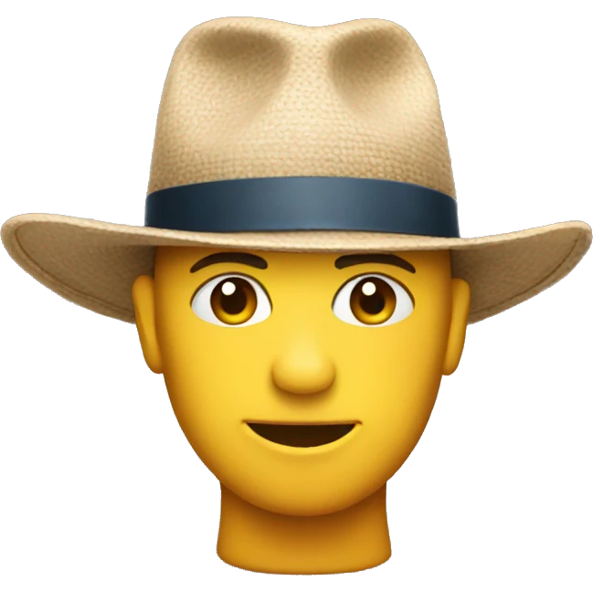 Hat wearing hat  emoji