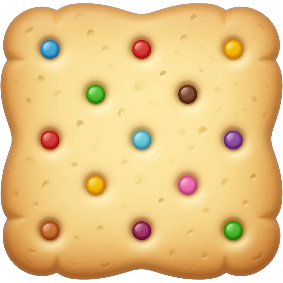 Biscuits whit smarties emoji