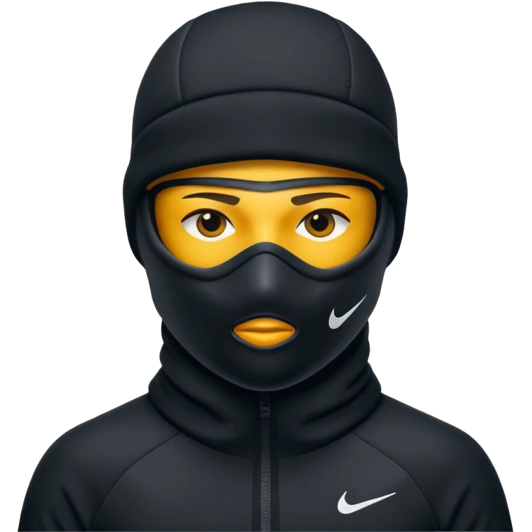 Nike ski mask emoji