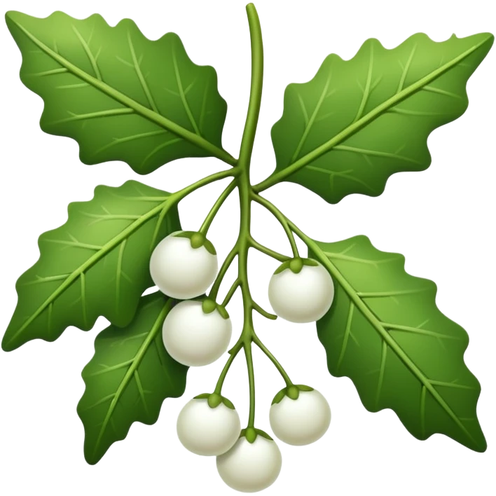 mistletoe  emoji
