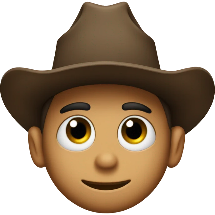 Heart eyes face with a cowboy hat emoji