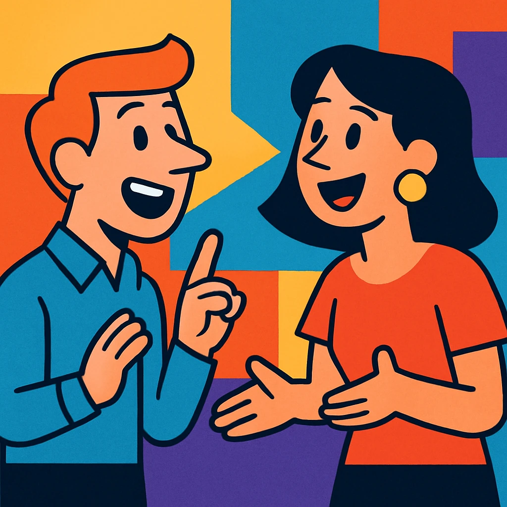 two people talking or acting a skit emoji