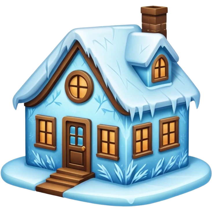 frozen house emoji