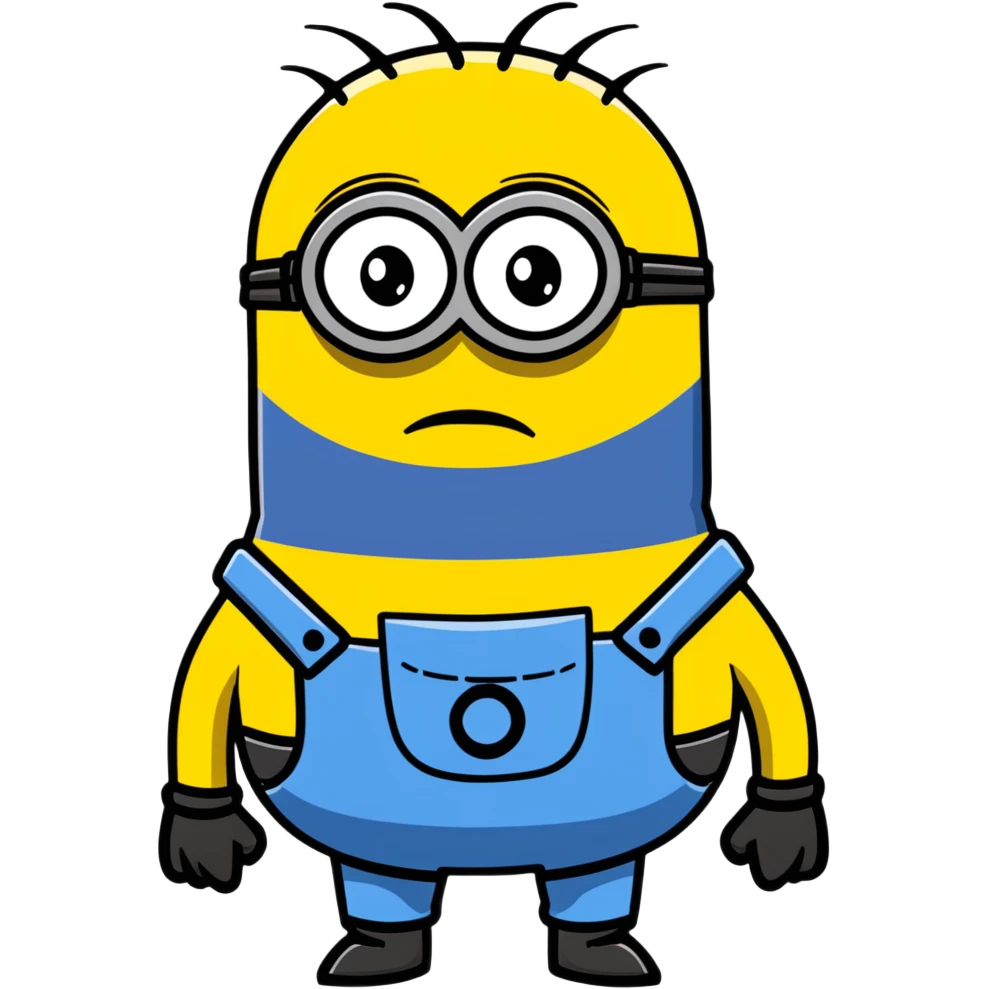 crying minion with tears emoji