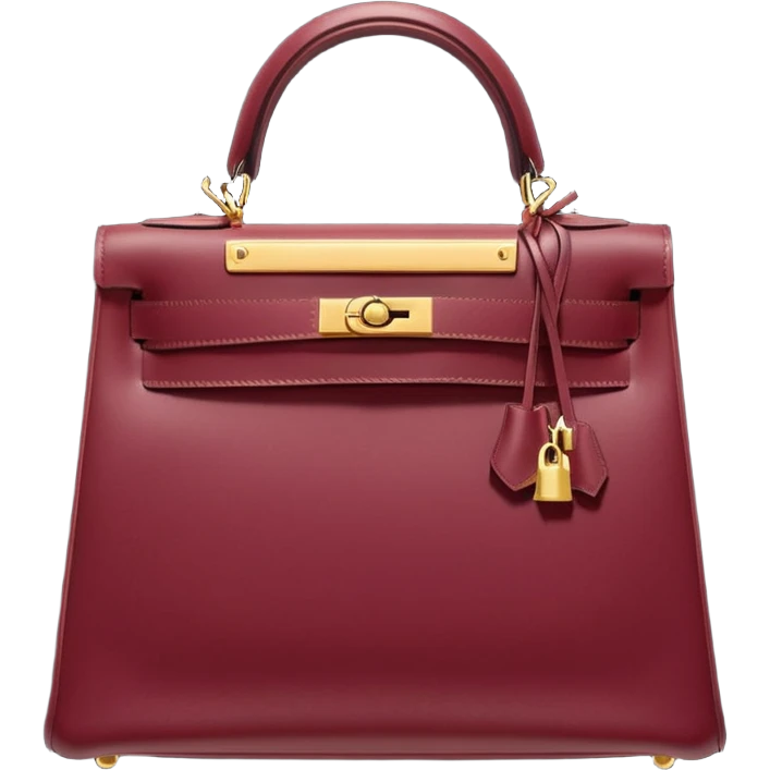 hermes kelly burgundy color bag  emoji