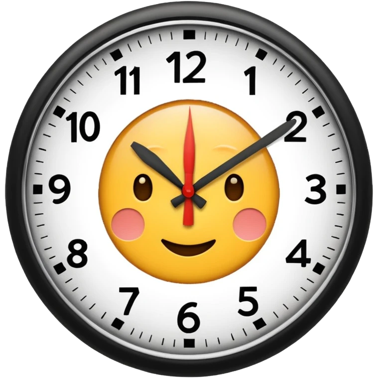 CLOCK SHOWING NOON emoji